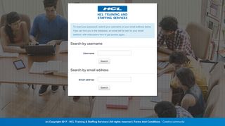 
                            1. Forgotten password - HCL TRAINING AND STAFFING SERVICES