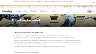 
                            10. Forgotten Password - Heritage Bank