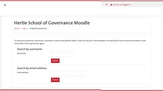 
                            12. Forgotten password - Hertie School of Governance Moodle