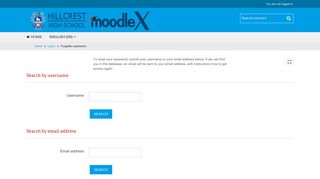 
                            1. Forgotten password - Hillcrest High School