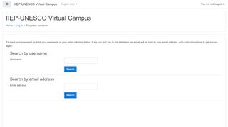 
                            8. Forgotten password - iiep-unesco