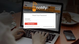 
                            4. Forgotten Password mNotify - Login