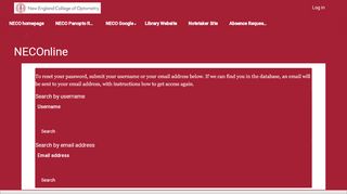 
                            5. Forgotten password - NECOnline - Blackboard