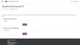 
                            1. Forgotten password - Scoala Informala de IT
