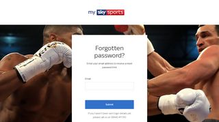 
                            7. Forgotten password? - Sky