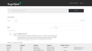 
                            5. forgotten password – SugarSync Customer Support