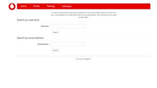 
                            4. Forgotten password - Vodafone Learning