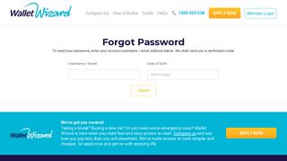 
                            3. Forgotten Password | Wallet Wizard