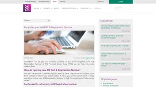 
                            4. Forgotten your AIB PAC & Registration Number