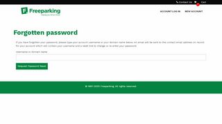 
                            3. Forgotten your password? - FREEPARKING | Account Manager