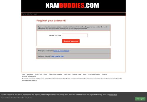 
                            5. Forgotten your password? - NaaiBuddies.com