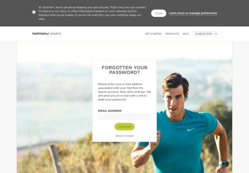 
                            10. Forgotten your password? - TomTom Sports