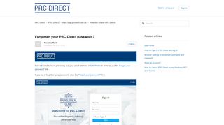 
                            4. Forgotten your PRC Direct password? – PRC Direct