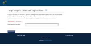 
                            1. Forgotten your username or password? - Loop Reflect - DCU