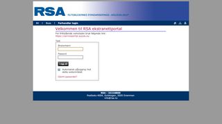 
                            3. Forhandler login - RSA