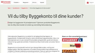 
                            4. Forhandlerinformasjon | Byggekonto | Santander