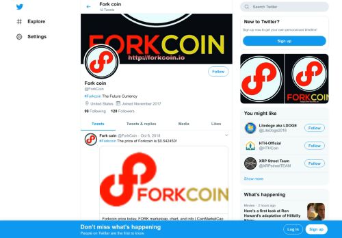 
                            9. Fork coin (@ForkCoin) | Twitter