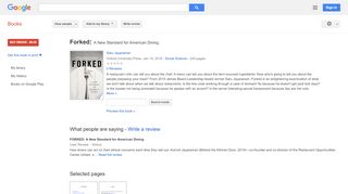 
                            13. Forked: A New Standard for American Dining - Google Books Result