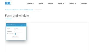 
                            2. Form and window - DHTMLX.com