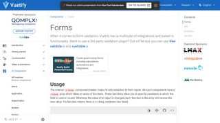 
                            2. Form Component — Vuetify.js