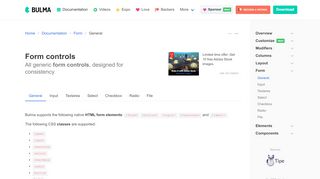 
                            7. Form controls | Bulma: Free, open source, & modern CSS framework ...