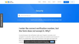 
                            9. Form doesn't accept the captcha code| 123FormBuilder Help