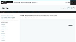 
                            9. <form> - HTML: HyperText Markup Language | MDN