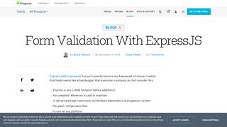 
                            8. Form Validation With ExpressJS - Telerik