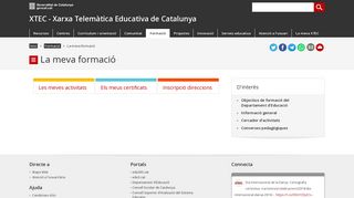 
                            3. Formació. XTEC - Xarxa Telemàtica Educativa de Catalunya - Gencat