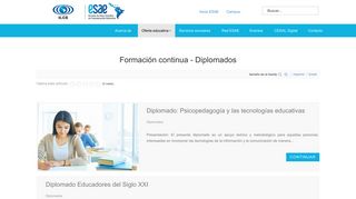 
                            4. Formación continua - Diplomados - Ilce