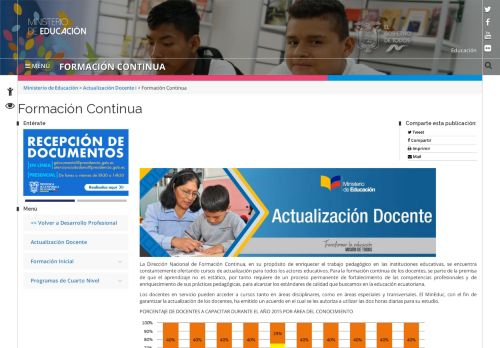 
                            2. Formación Continua – Ministerio de Educación