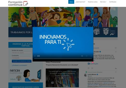 
                            4. Formación Continua - Ministerio de Inclusión Económica y Social