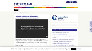 
                            10. Formación ELE - International House Spain - ihes.com