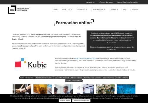 
                            4. Formación online | Cesi Iberia 2018