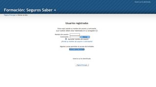 
                            5. Formación: Seguros Saber +: Entrar al sitio - La Biblioteca Aseguradora