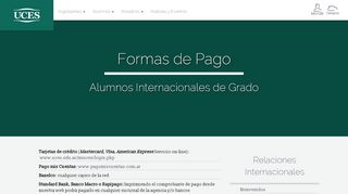 
                            7. Formas de Pago - Universidad UCES | Carreras Universitarias ...