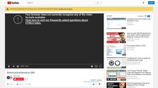 
                            13. format and informat in SAS - YouTube