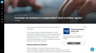 
                            4. Formatar ou restaurar o computador? Qual a melhor opção? - Hardware