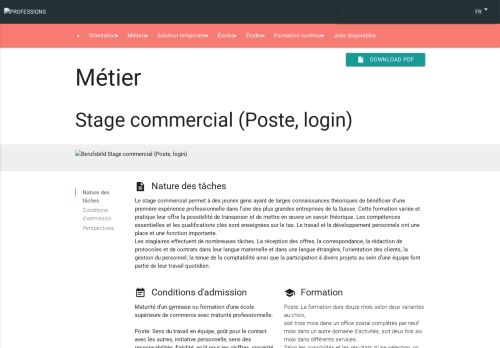 
                            9. Formation Stage commercial (Poste, login) (Perfectionnement)