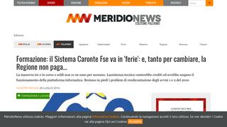 
                            8. Formazione: il Sistema Caronte Fse va in 'ferie': e, tanto per cambiare ...