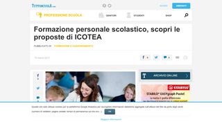 
                            8. Formazione personale scolastico, scopri le proposte di ICOTEA ...