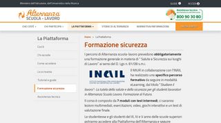 
                            3. Formazione sicurezza - Alternanza Scuola-Lavoro | La Piattaforma - Miur