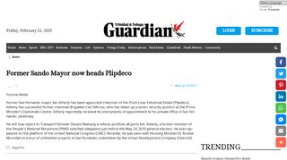 
                            9. Former Sando Mayor now heads Plipdeco - Trinidad Guardian