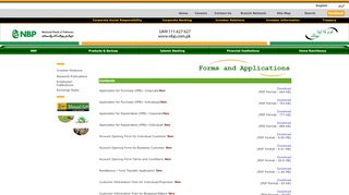 
                            6. Forms and Applications - NBP - National Bank of Pakistan