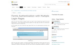
                            12. Forms Authentication with Multiple Login Pages - TechNet Articles ...