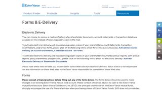 
                            7. Forms & E-Delivery | Eaton Vance