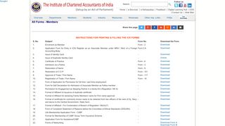 
                            10. Forms - ICAI - The Institute of Chartered Accountants of India