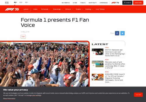 
                            4. Formula 1 presents F1 Fan Voice - Formula One