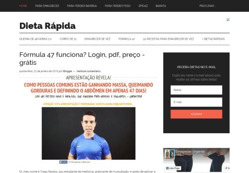 
                            13. Fórmula 47 funciona? Login, pdf, preço - grátis - Dieta Rápida