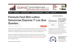 
                            12. Formula Facil Bim Latino Ganancias Express Y Los Que Quedan..